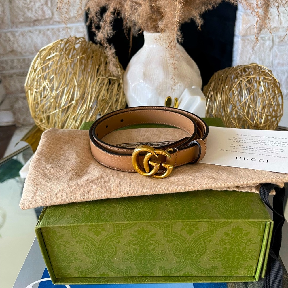 Authentic Gucci slim belt